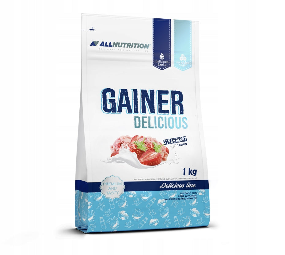 ALLNUTRITION GAINER DELICIOUS 1000g MASS PROTEIN CARBOHYDRATES MUSCLES ENERGY