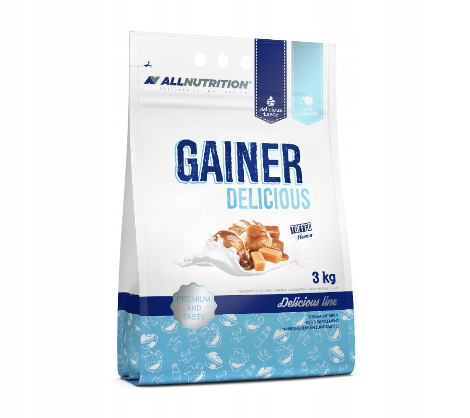 ALLNUTRITION GAINER DELICIOUS 3000 g TOFFEE MASS PROTEIN MUSCLE ENERGY STRENGTH