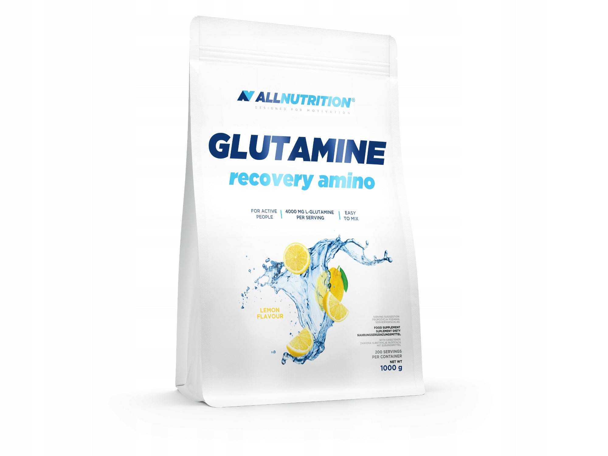ALLNUTRITION GLUTAMINE RECOVERY AMINO 1000g LEMON AMINO ACIDS GLUTAMINE