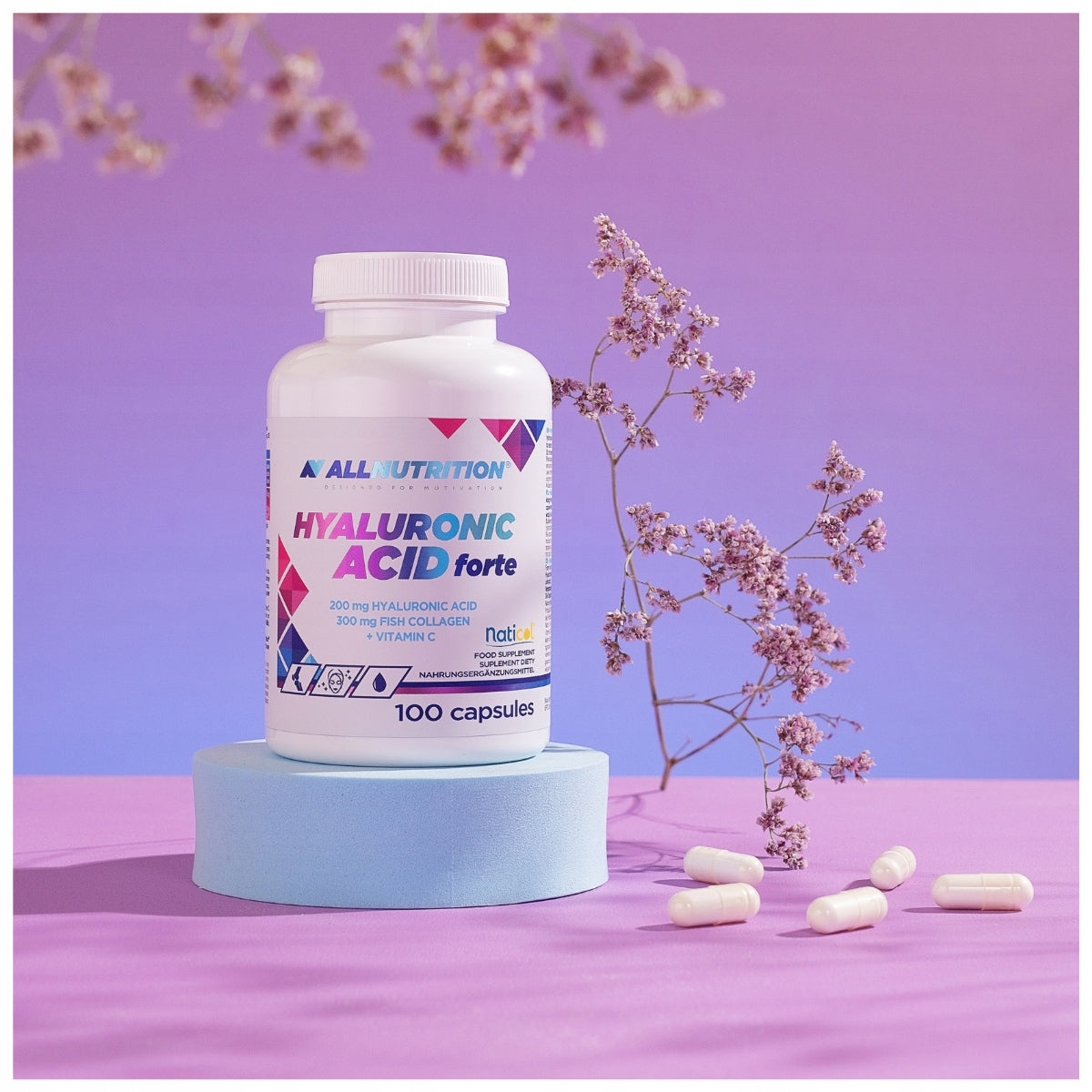 ALLNUTRITION HYALURONIC ACID FORTE 100 CAPSULES Packaging status original