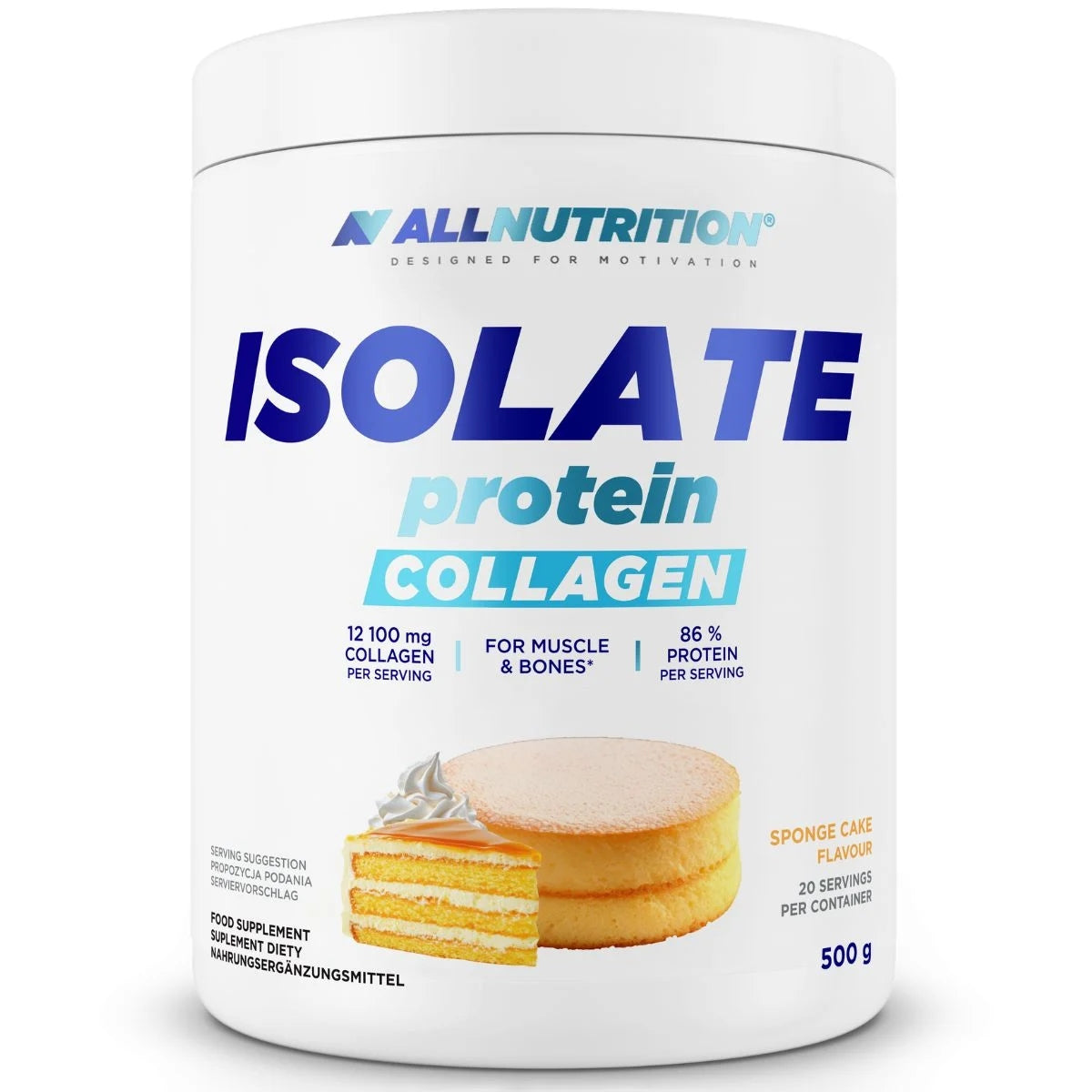 ALLNUTRITION ISOLATE PROTEIN COLLAGEN 12100mg COLLAGEN PROTEIN 500g BISCUIT
