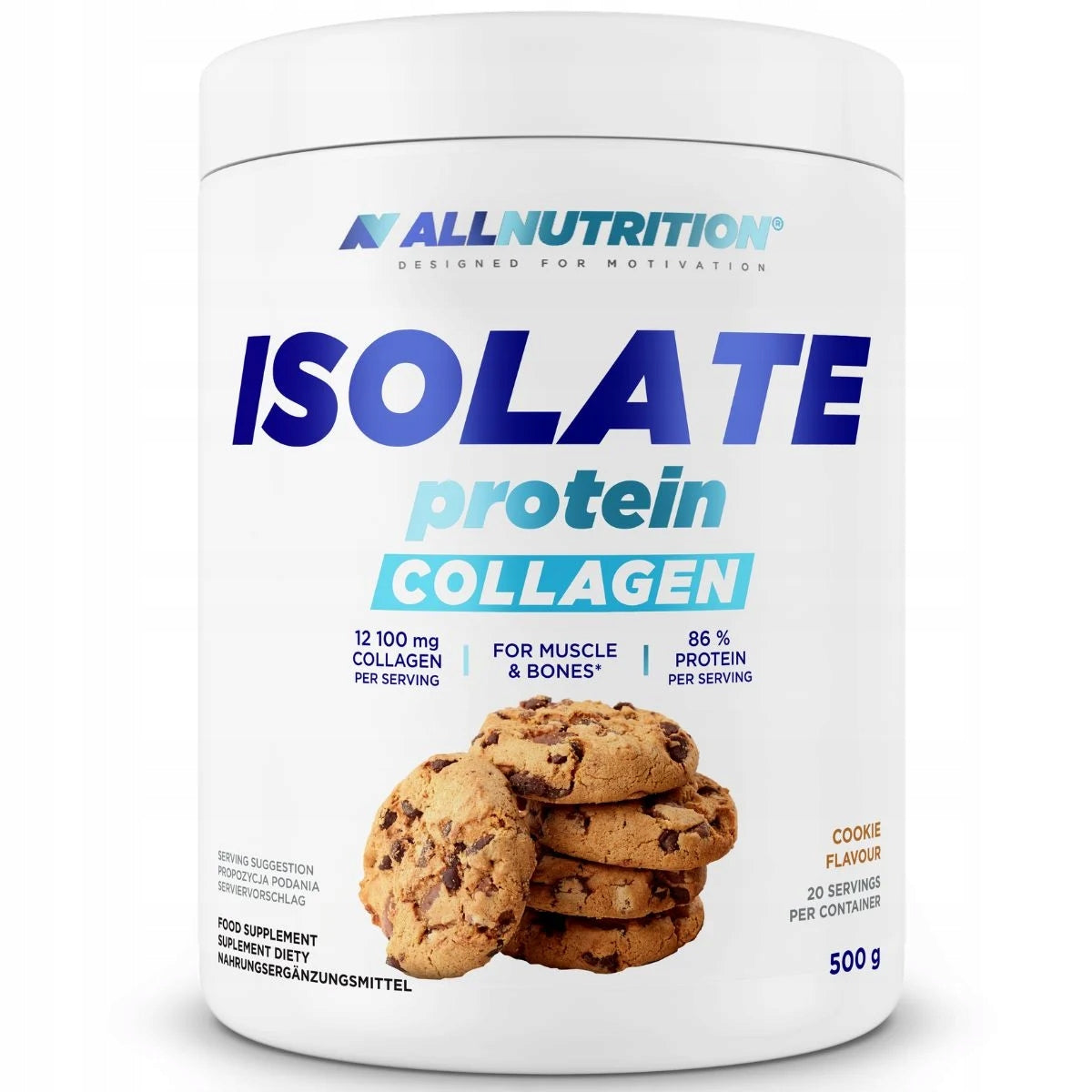 ALLNUTRITION ISOLATE PROTEIN COLLAGEN 12100mg COLLAGEN PROTEIN 500g COOKIE