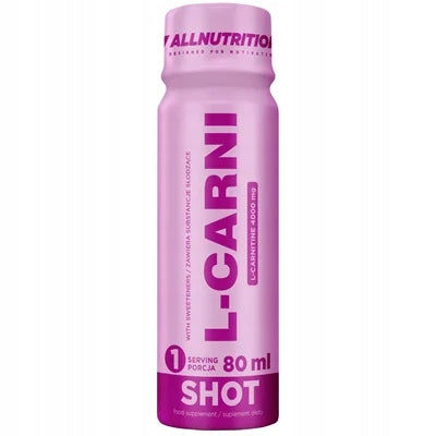 ALLNUTRITION L-CARNI SHOT 80ml L-CARNITINE 4000mg LIQUID BURNER REDUCTION