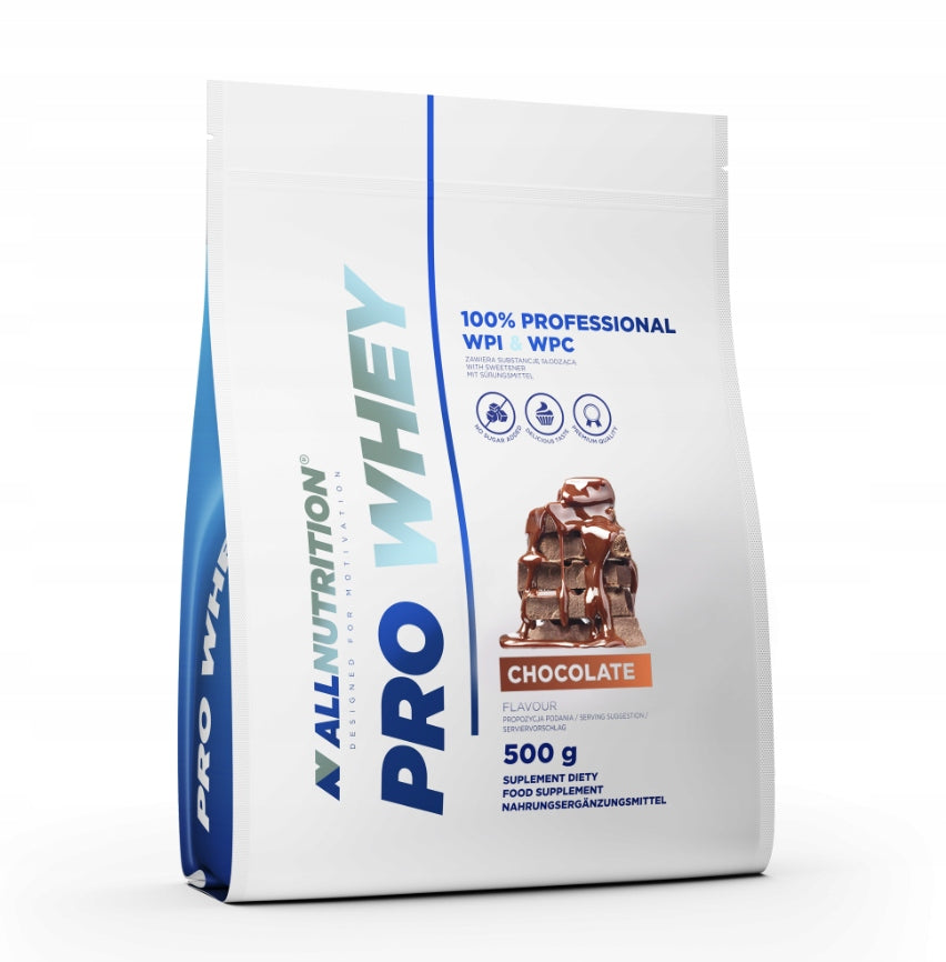 ALLNUTRITION PRO WHEY 500g CHOCOLATE PROTEIN WPC WPI MUSCLES MASS ENERGY