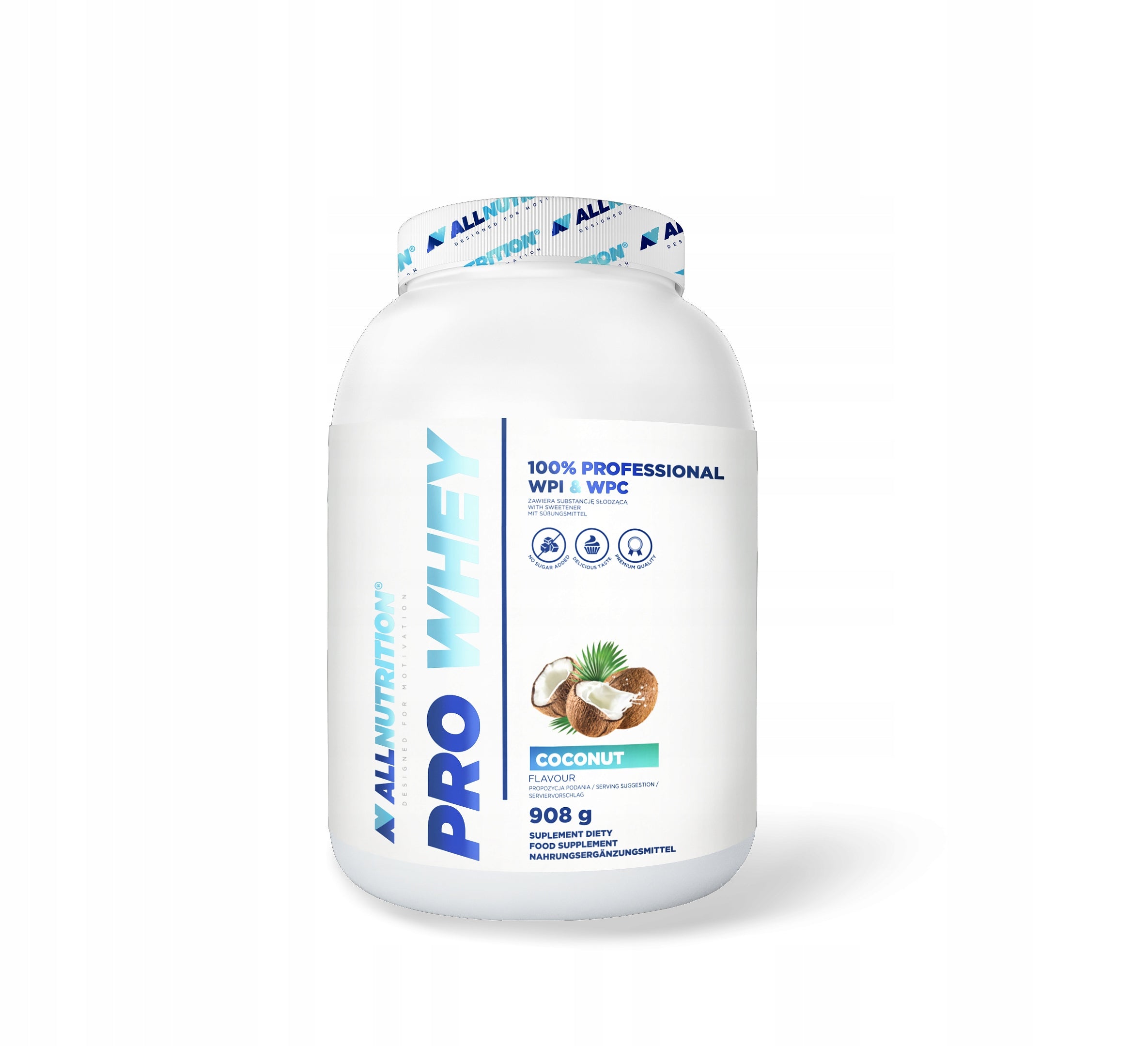 ALLNUTRITION PRO WHEY 908G COCONUT PROTEIN WPC WPI MUSCLES MASS STRENGTH