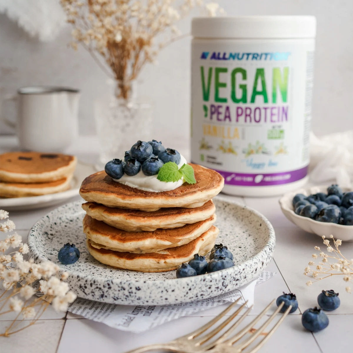 ALLNUTRITION VEGAN PEA PROTEIN 500G PEA PROTEIN VEGAN SALTY CARAMEL Packaging status original
