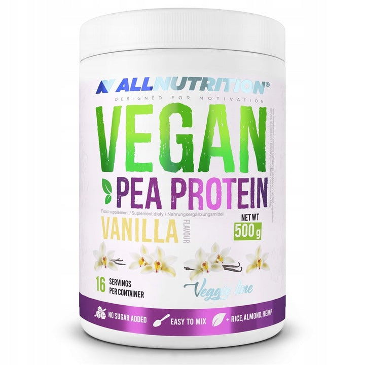 ALLNUTRITION VEGAN PEA PROTEIN 500G PEA PROTEIN VEGAN VANILLA FLAVOUR