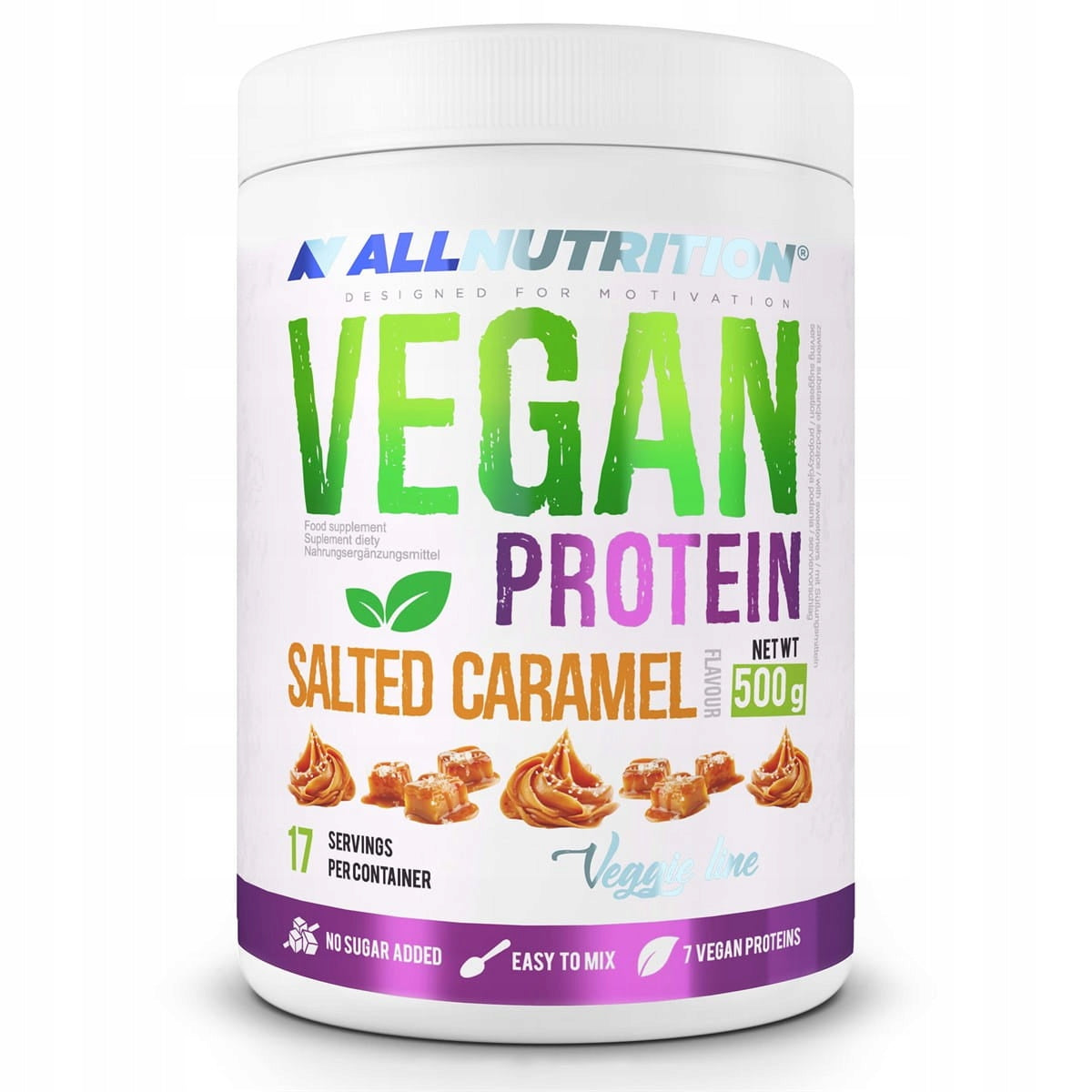 ALLNUTRITION VEGAN PROTEIN 500G vanilla Brand Allnutrition