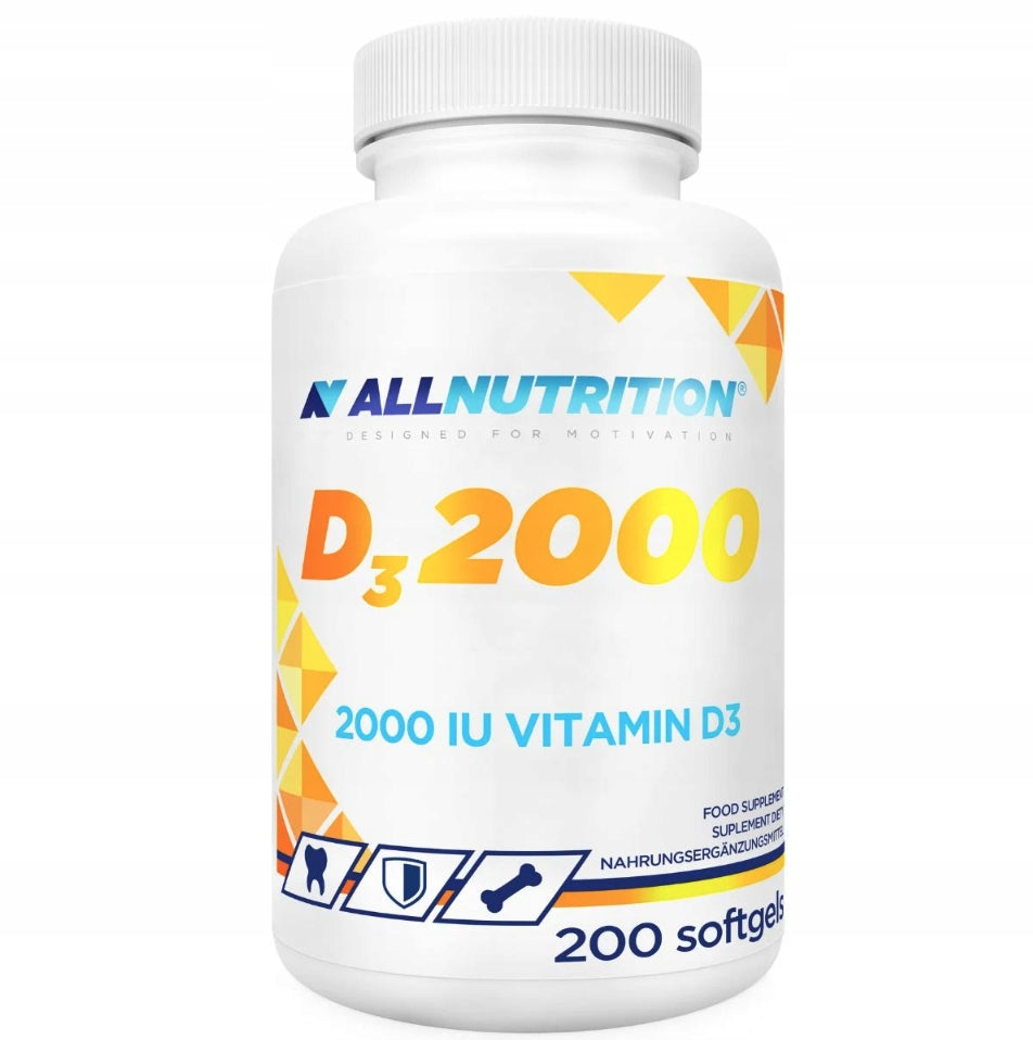 ALLNUTRITION VITAMIN D3 2000 IU 200CAP IMMUNITY FATIGUE STRESS