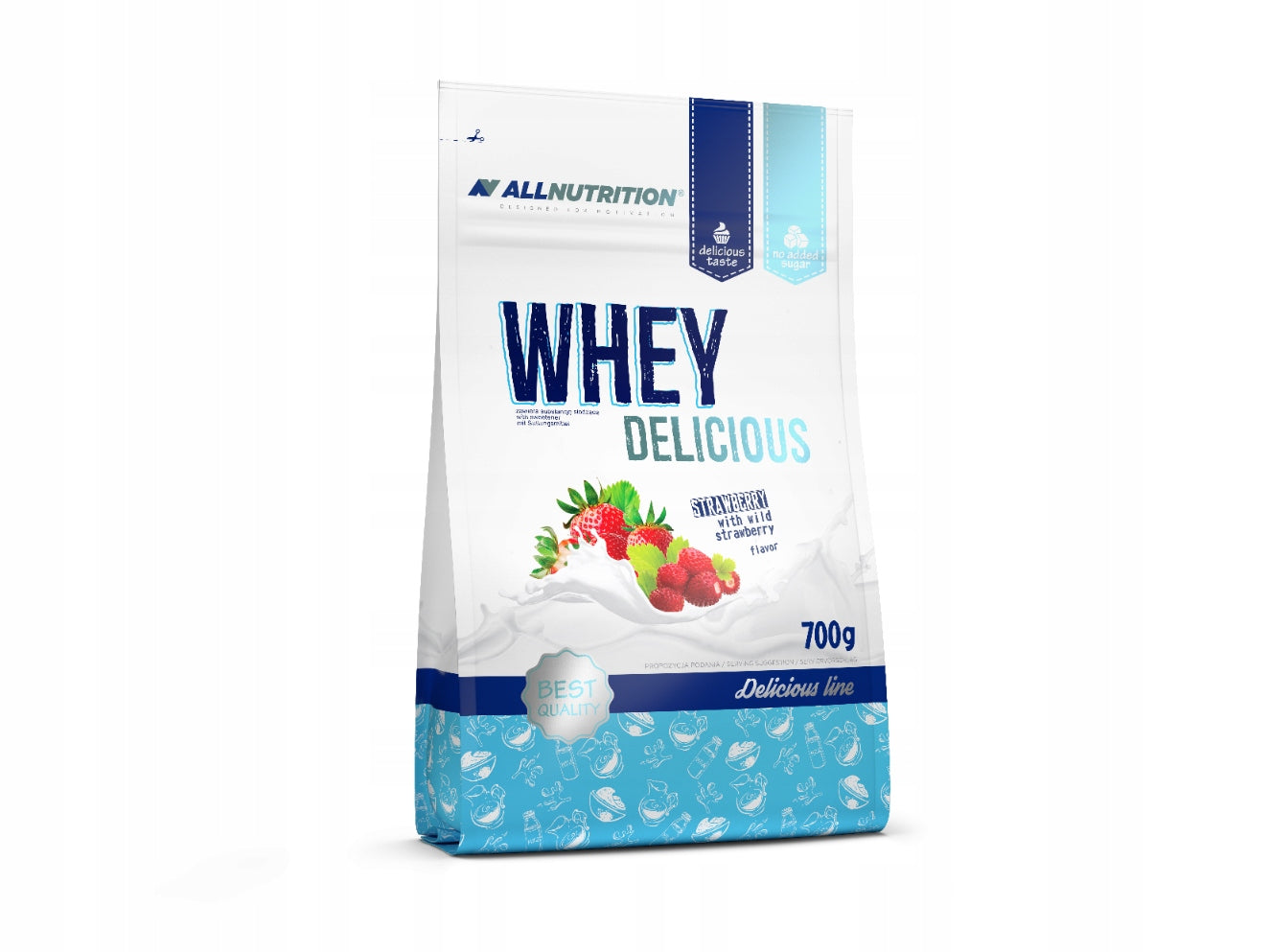 ALLNUTRITION WHEY DELICIOUS PROTEIN 700g STRAWBERRY PROTEIN WPC WPI MUSCLES