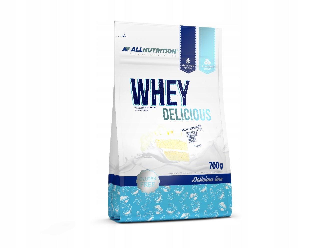 ALLNUTRITION WHEY DELICIOUS PROTEIN 700g WHITE CHOCOLATE BISCUIT PROTEIN