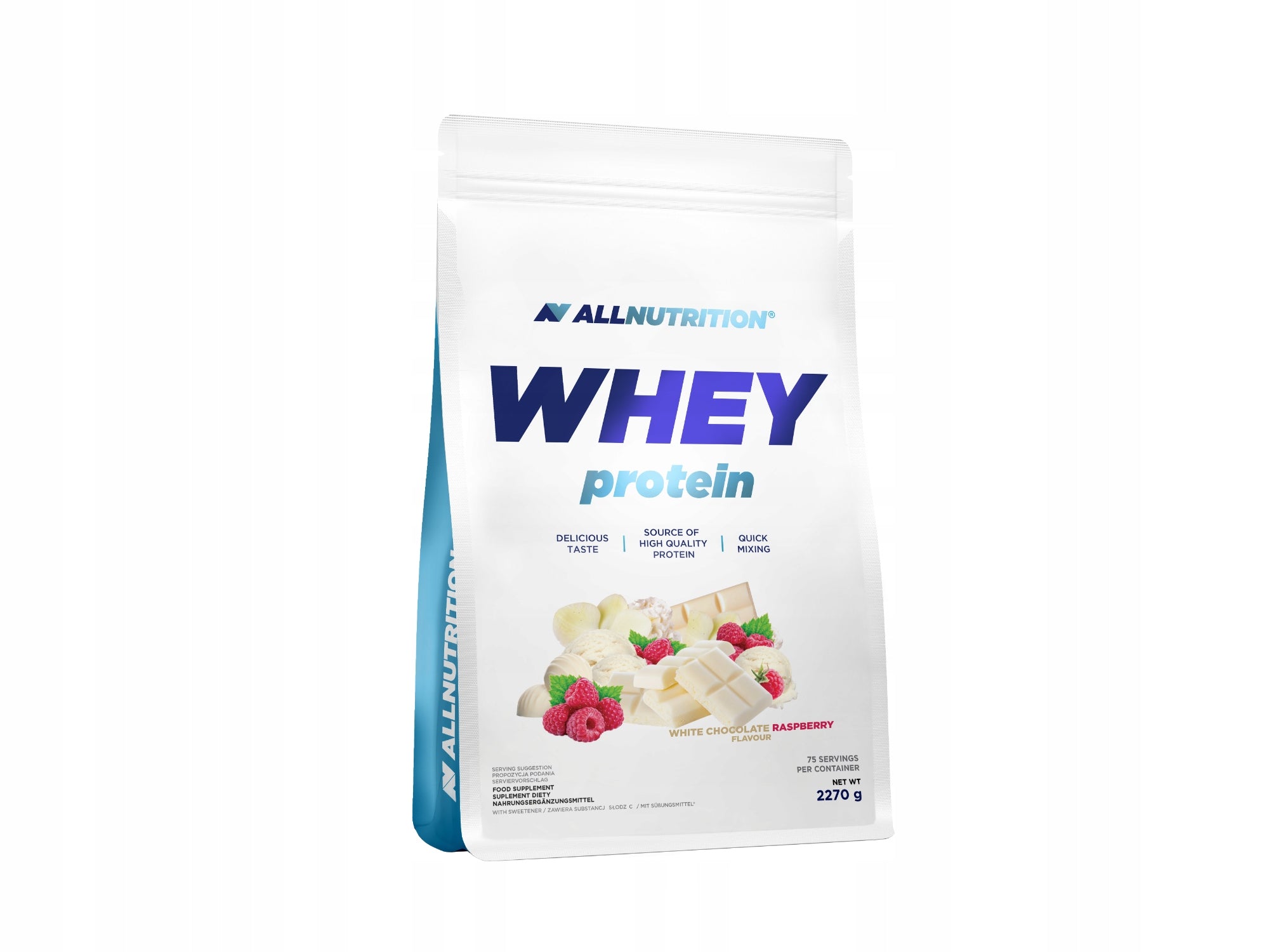 ALLNUTRITION WHEY PROTEIN 2.27KG white chocolate raspberry