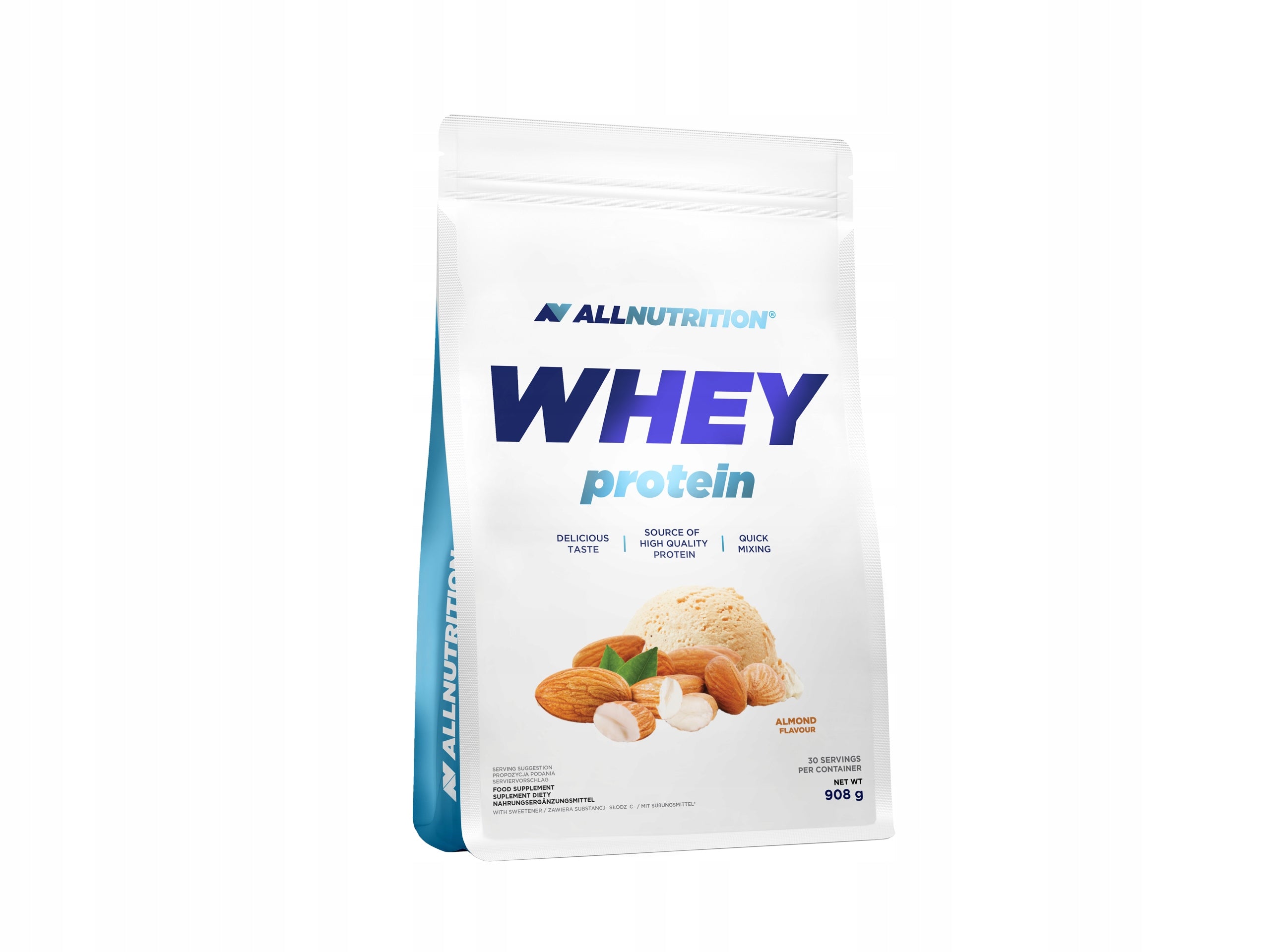 ALLNUTRITION WHEY PROTEIN 908g ALMOND WHEY PROTEIN WPC MUSCLES ENERGY