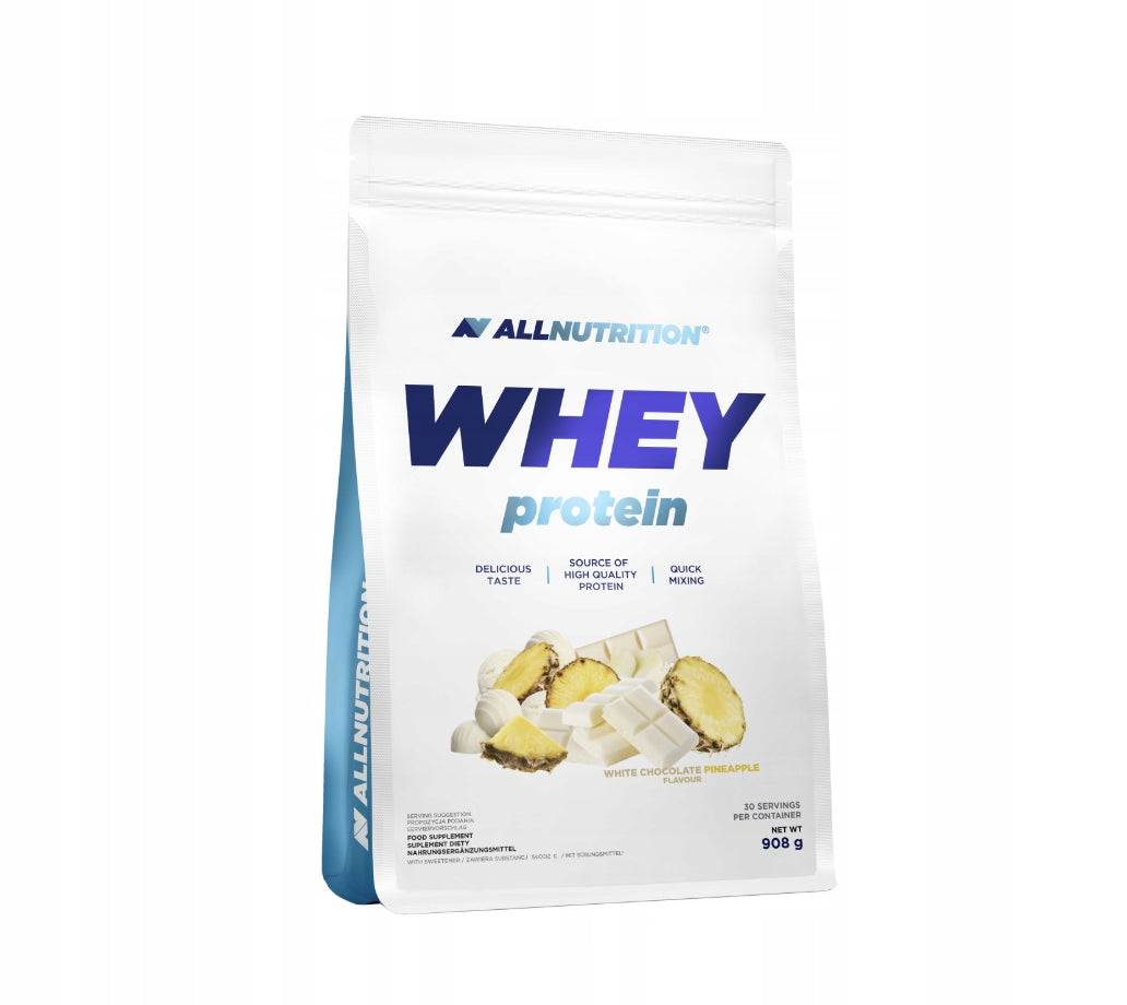 ALLNUTRITION WHEY PROTEIN 908g WHITE CHOCOLATE-ANANAS PROTEIN WPC MUSCLES