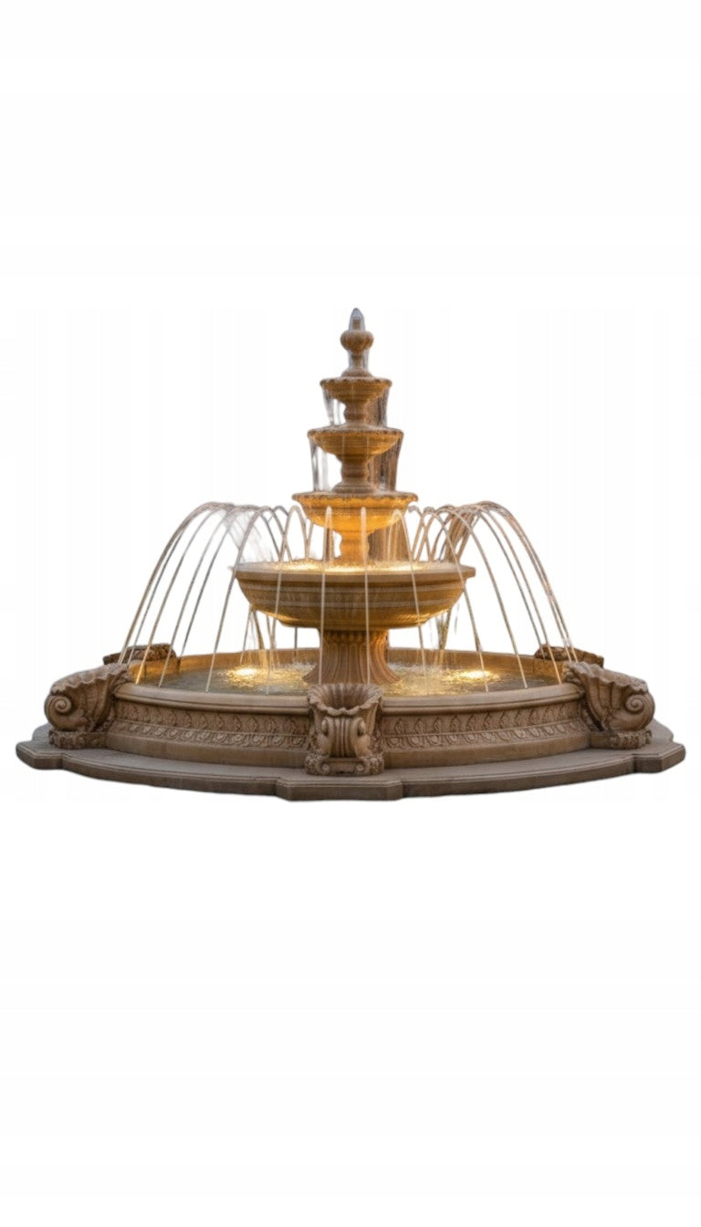 ALMERIA GARDEN FOUNTAIN + MARINO FOUNTAIN EYELET WITH RING AND 13 COLORS Packaging status original