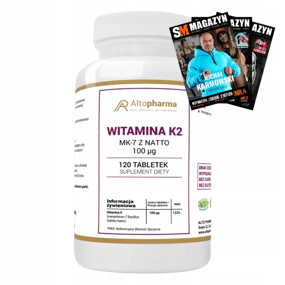ALTO PHARMA VITAMIN K2 MK-7 NATTO 100mcg 120tab