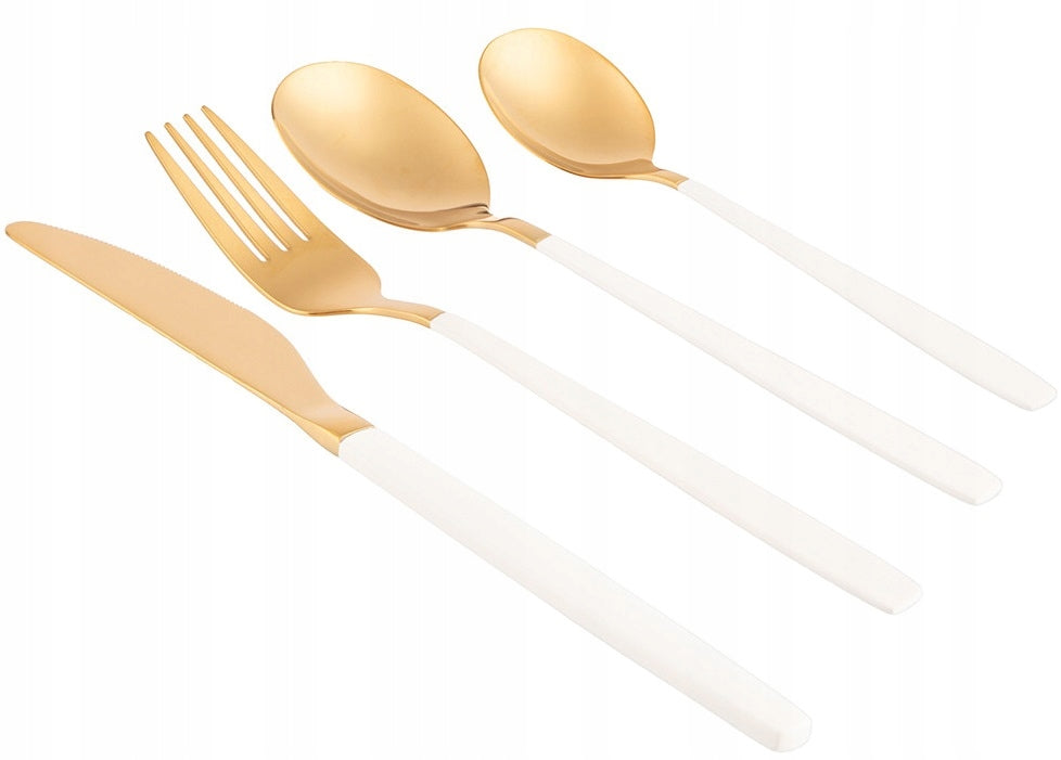Altom Noble Gold White stalo įrankių rinkinys, 24 vnt