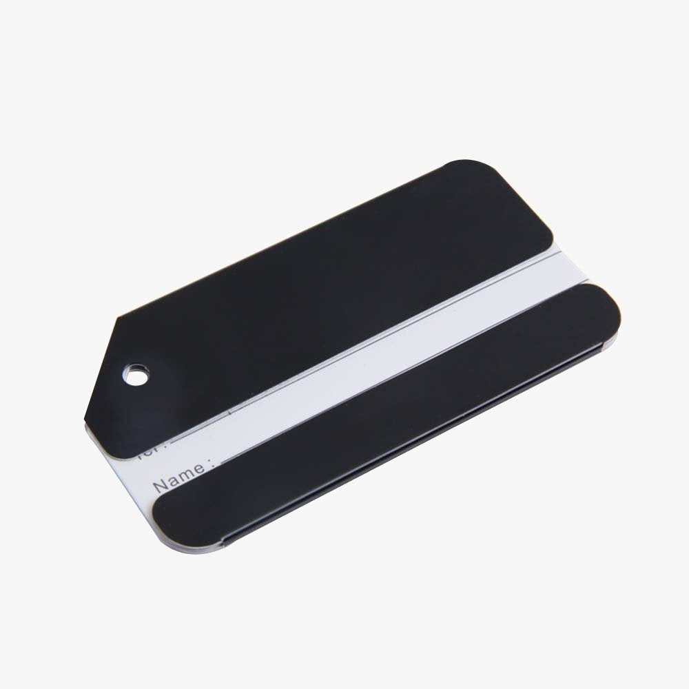 ALUMINIOWA ZAWIESZKA IDENTYFIKATOR DO BAGAŻU PODRÓŻNEGO CZARNA Color black