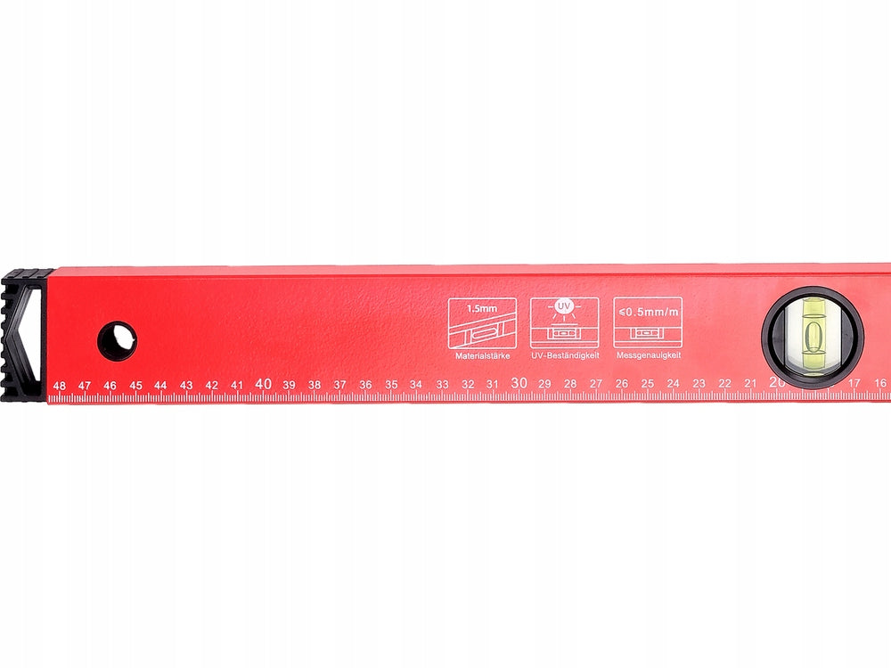 ALUMINIUM ANGLE 800X500MM LIGHTWEIGHT READABLE 4 LIBELLE ACCURACY 0,5 mm/m Material aluminum