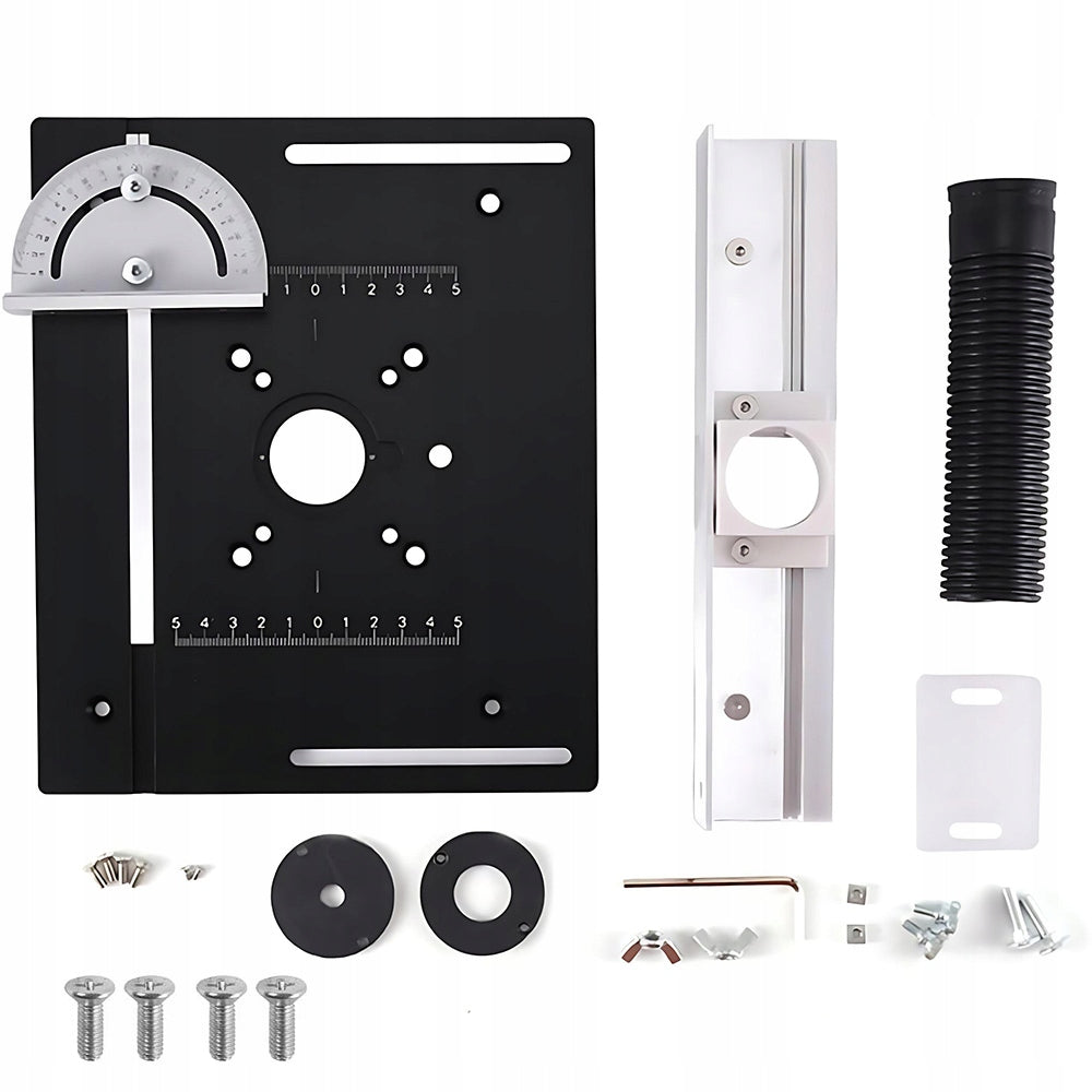 ALUMINIUM INSERT PLATE FOR MILLING TABLE WITH DIAGONAL GUIDE