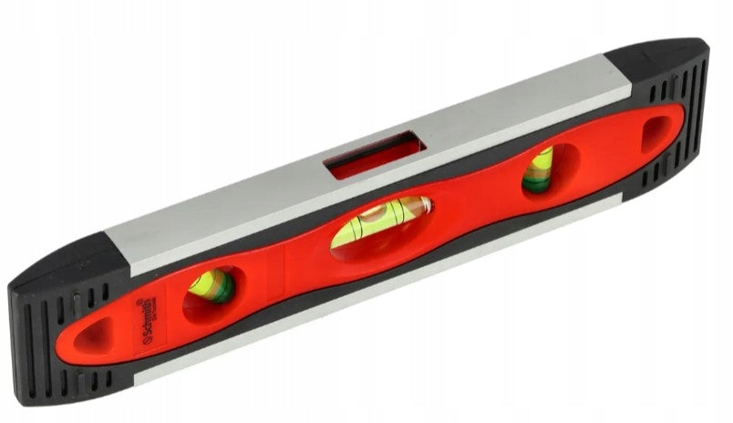 ALUMINIUM LEVEL SMALL 22,5cm 3 LIBELLE WITH MAGNET TORPEDO SCHMITH Brand Schmith