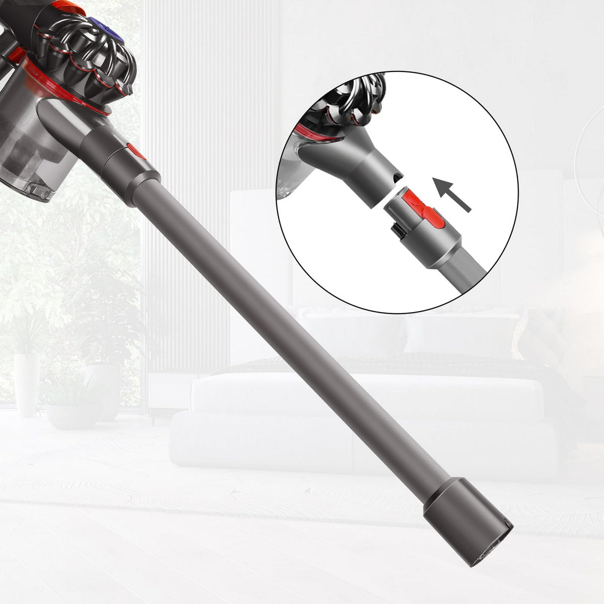 ALUMINIUM PIPE for DYSON V7 V8 V10 V11 V15 Slim Length 73 cm