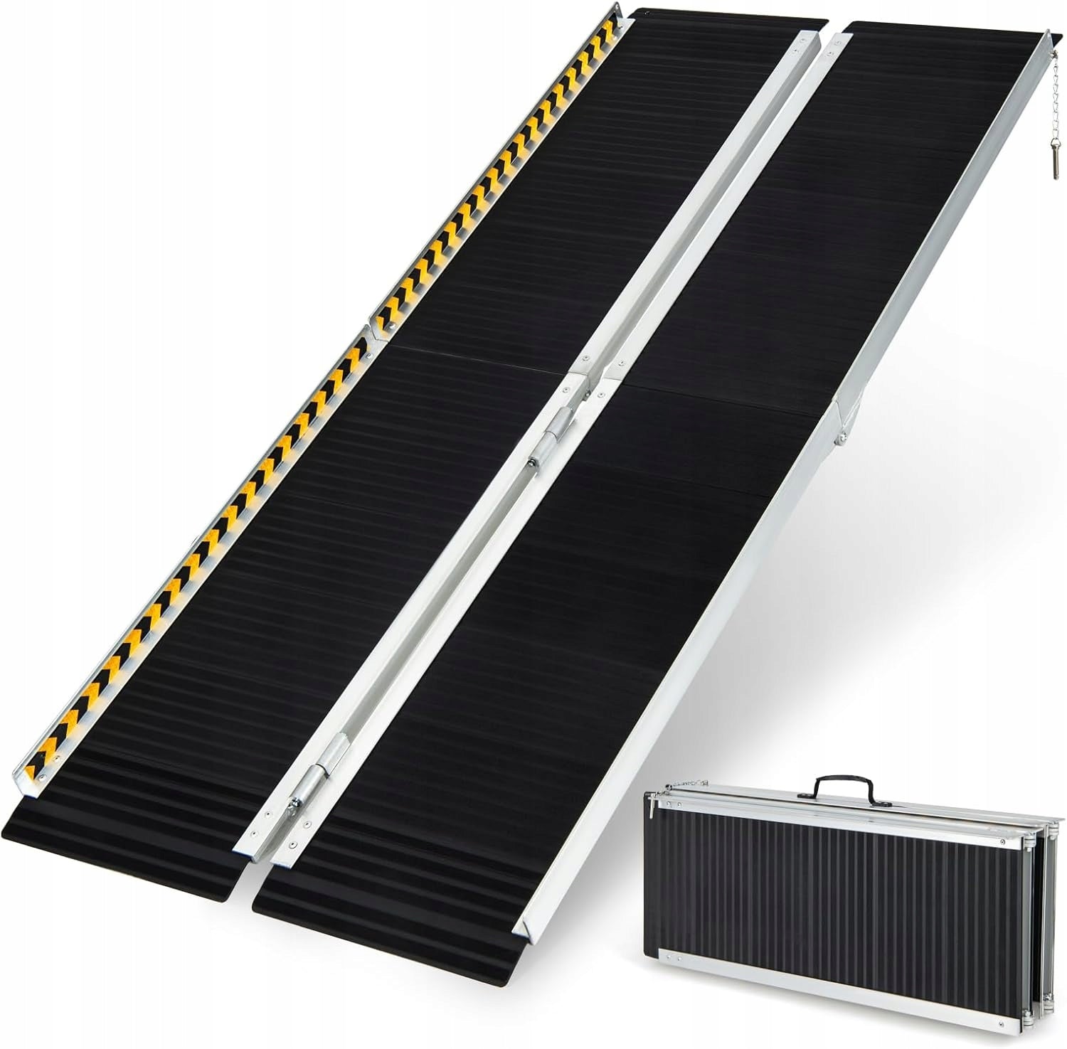 ALUMINIUM RAMP TROLLEY CURBS DRIVEWAY FOLDING 183X74X8 270 KG STRONG