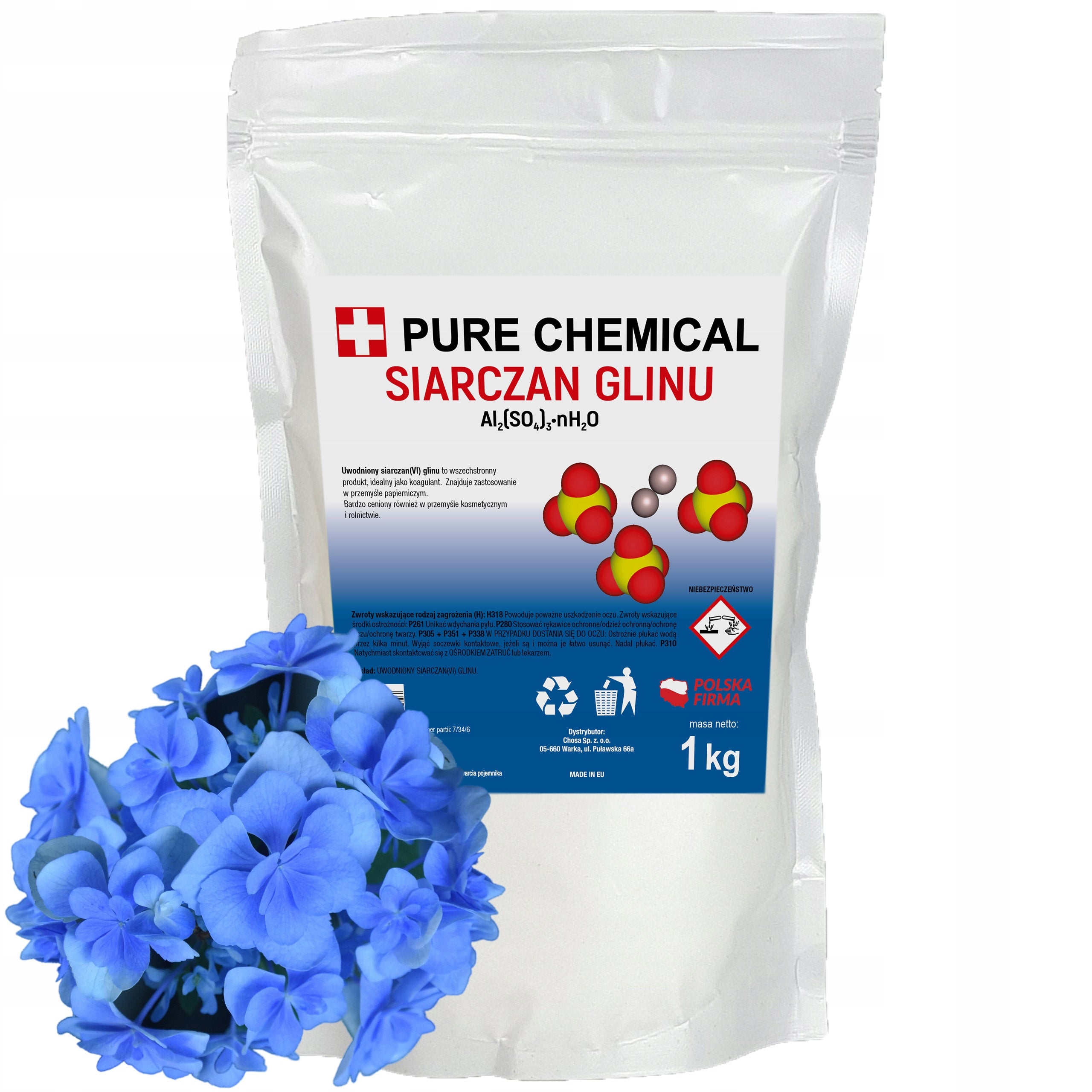 ALUMINIUM SULFATE PURE BLUE HYDRANGEA LOWERS pH 1kg