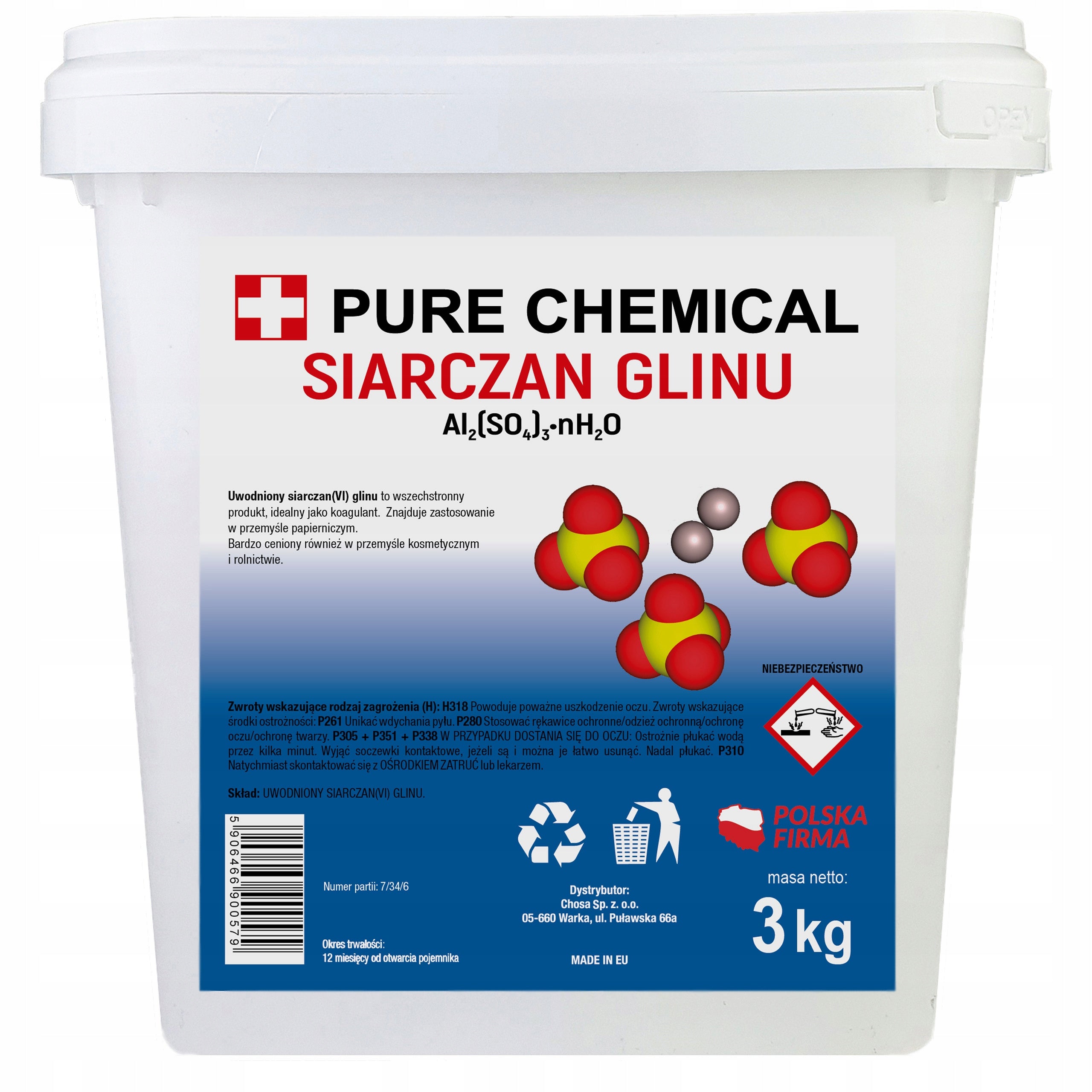 ALUMINIUM SULPHATE HYDRANGEA PURE 3KG FERTILIZER HYDRANGEAS PURE REDUCES PH