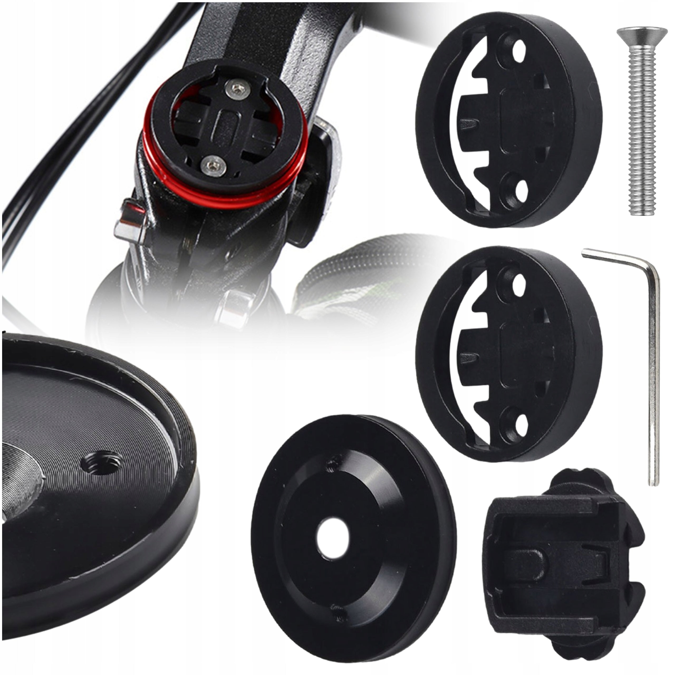 ALUMINUM BICYCLE COUNTER HOLDER BIKE RUDDERS GARMIN BRYTON