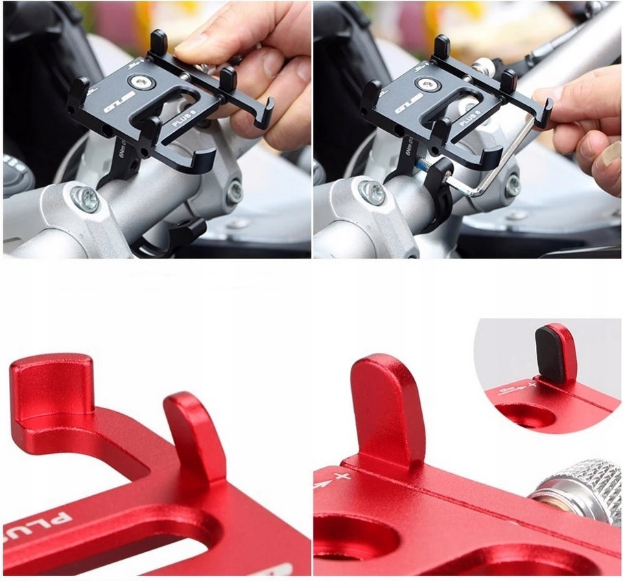 ALUMINUM BICYCLE HOLDER FOR PHONE GUB PLUS 6 Brand GUB