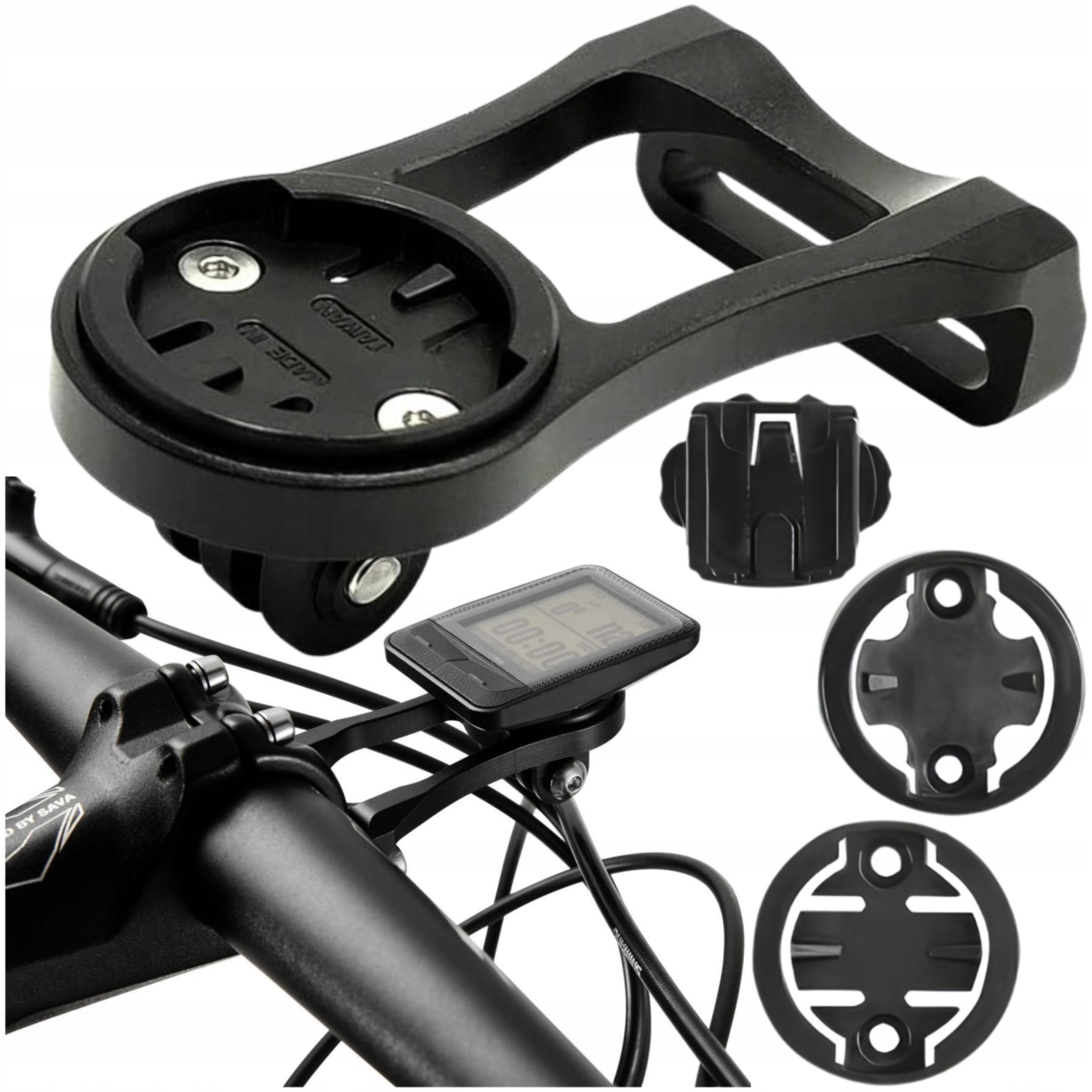 ALUMINUM BICYCLE METER HOLDER BRIDGE GARMIN BRYTON CATEYE SOLID