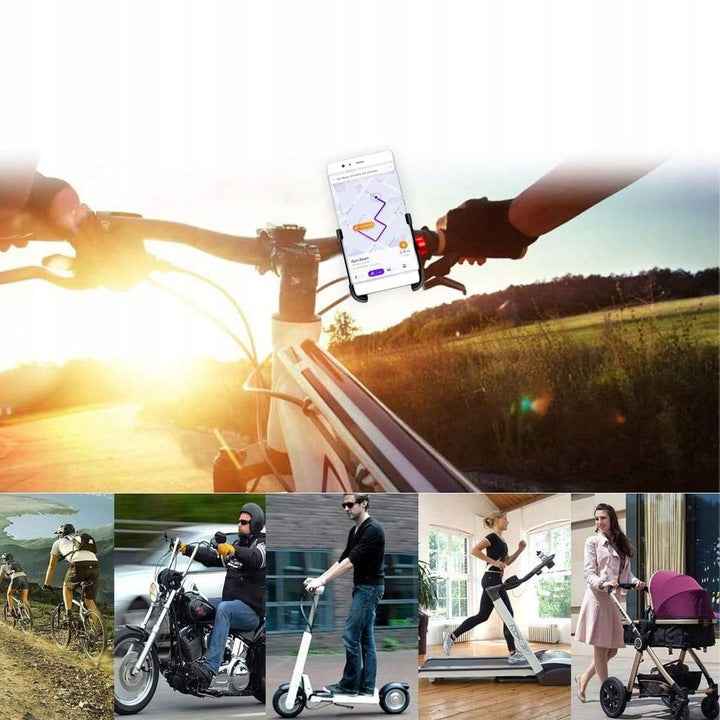 ALUMINUM BICYCLE PHONE HOLDER FOR MOTORCYCLE HANDLEBARS SCOOTER STROLLER Model Uchwyt Supero
