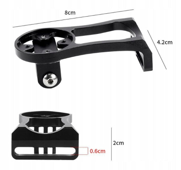 ALUMINUM BIKE HOLDER FITS GARMIN BRYTON CATEYE COUNTER - replacement Packaging status original