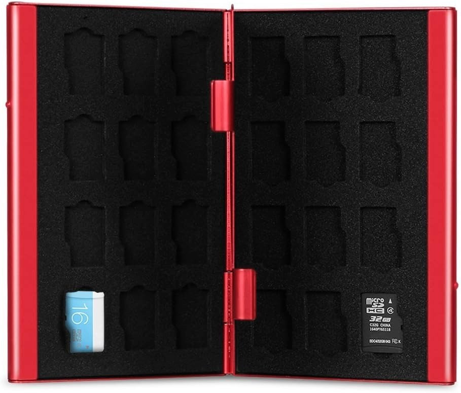 ALUMINUM CASE FOR MEMORY CARDS SD MICRO TF ORGANIZER 9X6CM Manufacturer no brand