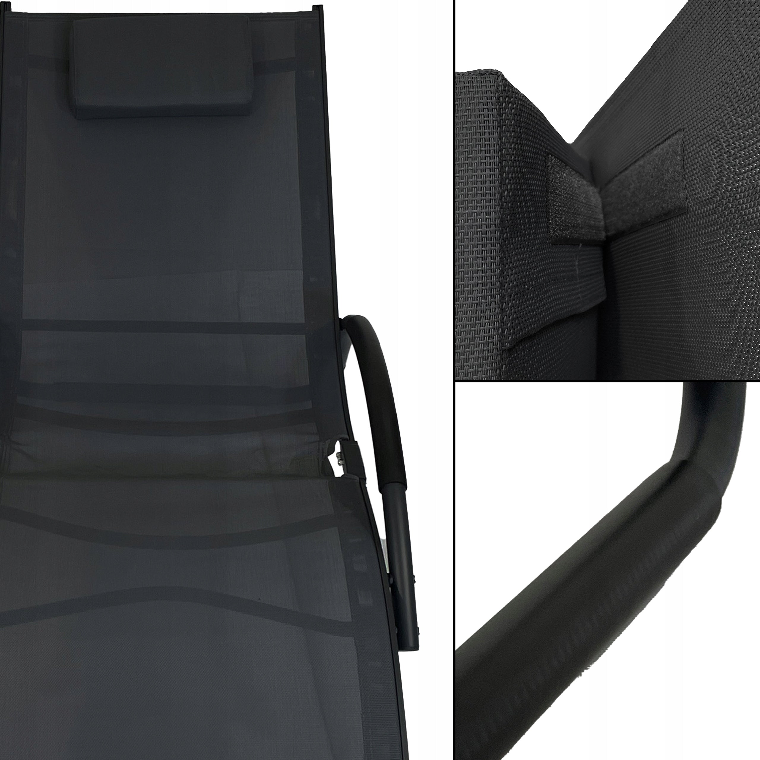 ALUMINUM CHAIR, GARDEN STRONG CHAIR, ZERO GRAVITY SWING CHAIR, BLACK Brand Kontrast