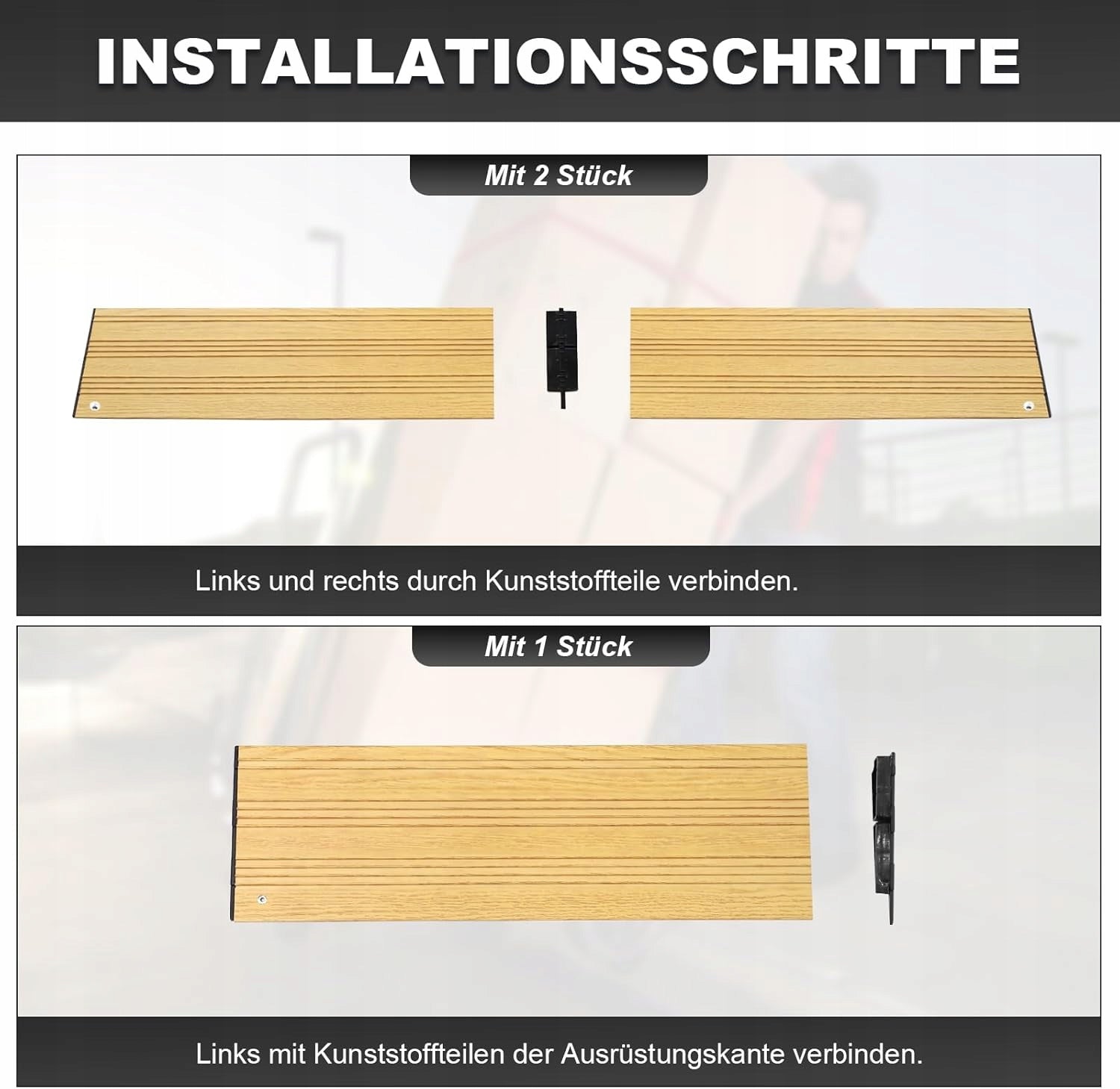 ALUMINUM CURB RAMP BRIGHT 1000KG STRONG DRIVEWAY TROLLEY 80X12X2,5 Manufacturer code GLFB