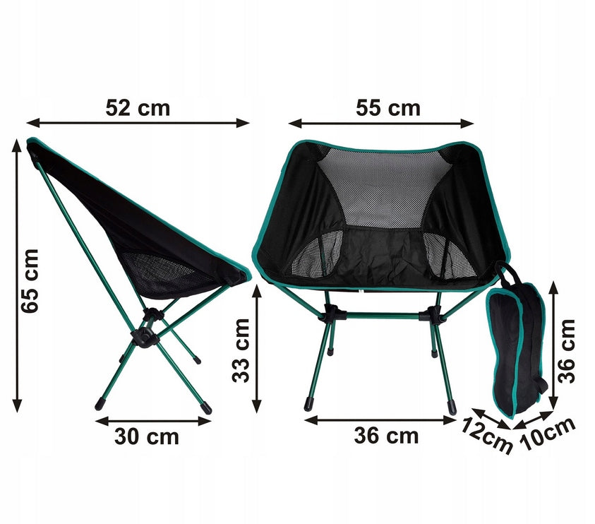 ALUMINUM FISHING CHAIR FOLDING Fishing Hiking Chair Color blue