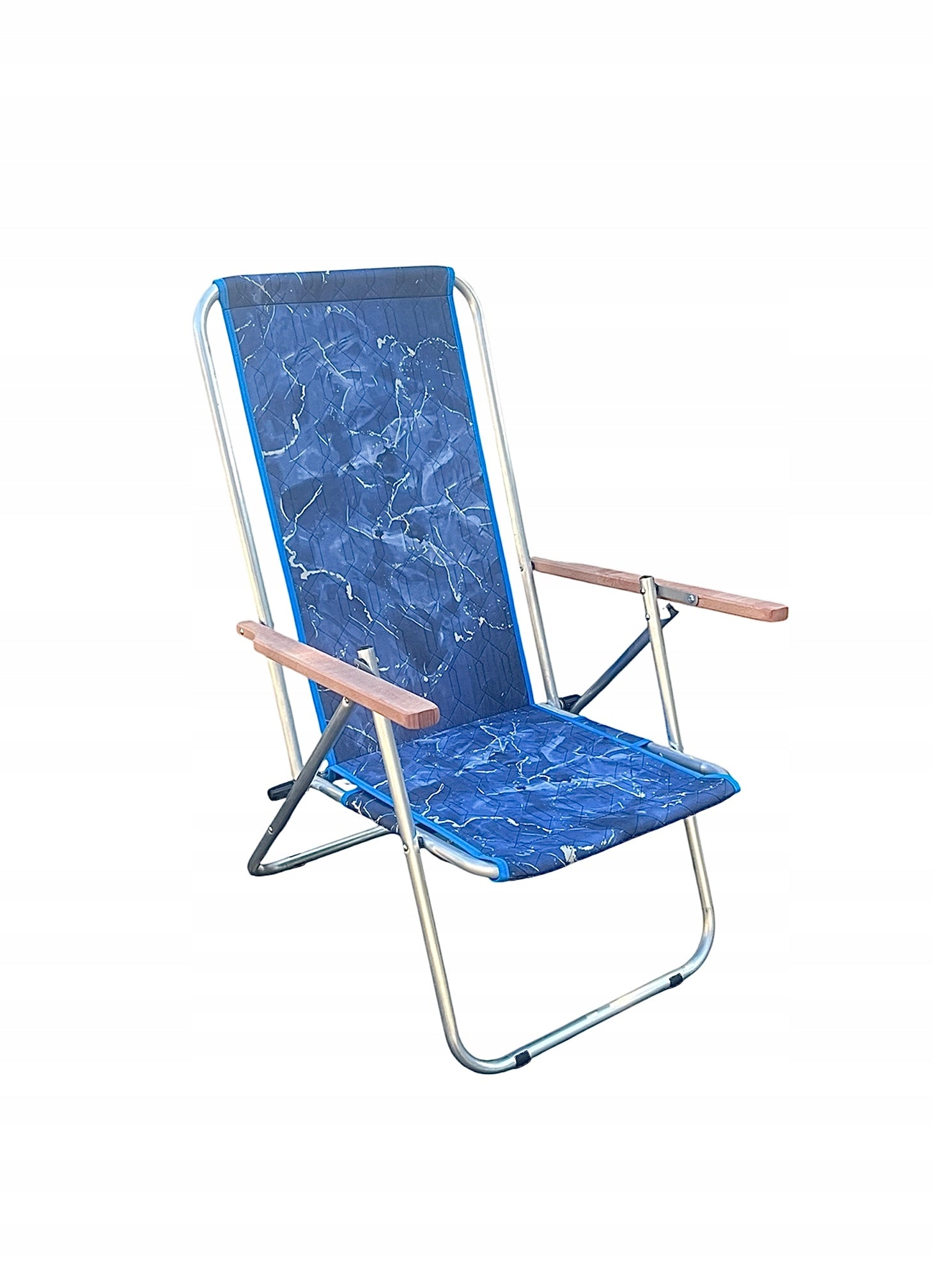 ALUMINUM GARDEN BEACH CHAIR 120 KG FOLDING Color multicolor