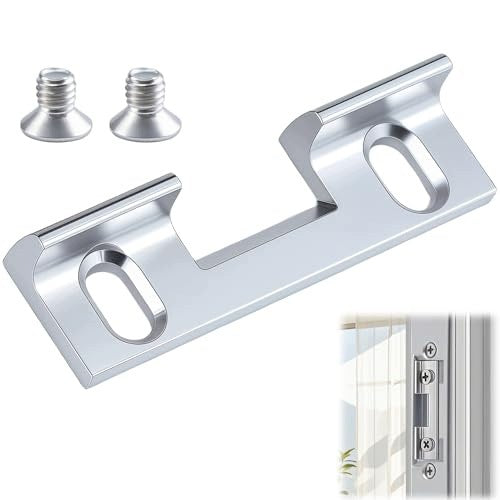 ALUMINUM INTERCHANGEABLE DOOR LOCK PLATE ADJUSTABLE 46X14 4MM for home Brand no brand