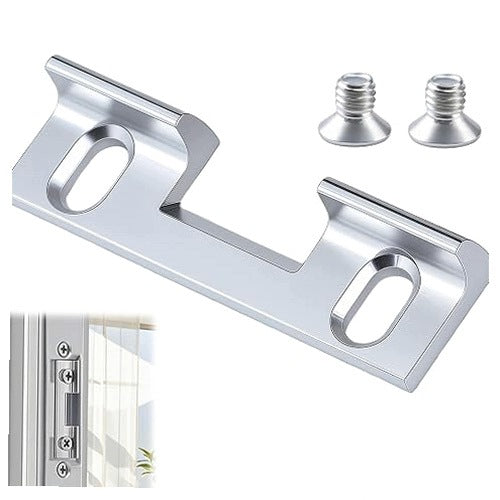 ALUMINUM INTERCHANGEABLE DOOR LOCK PLATE ADJUSTABLE 46X14 4MM for home