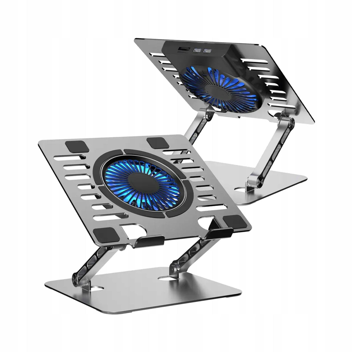 ALUMINUM LAPTOP COOLING STAND ADJUSTABLE 15-17'' WITH FAN