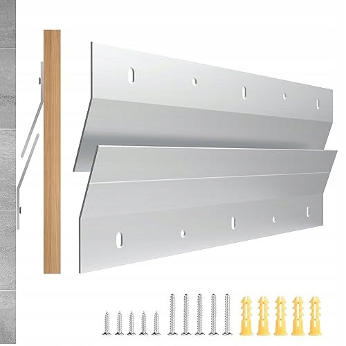 ALUMINUM MOUNTING RODS 30CM ANGLE 16 FOR WALLS STRONG 2PCS FOR HOME