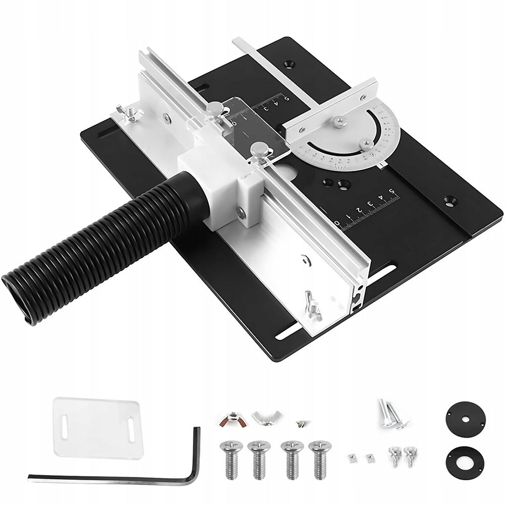 ALUMINUM PLATE FOR MILLING TABLE SET WITH MOUNTING ELEMENTS Packaging status original