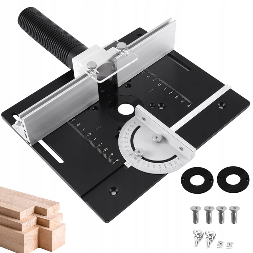 ALUMINUM PLATE FOR MILLING TABLE WOODWORKING WITH ANGLE MEASURE