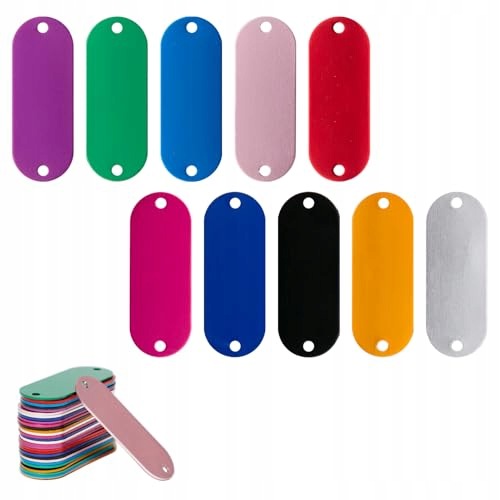 ALUMINUM PLATES ENGRAVING KEYCHAIN PENDANT GIFT DIY 30 PCS Brand no brand