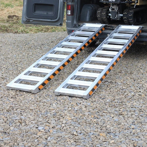 ALUMINUM RAIDS FOR MINI EXCAVATOR RAMP WIDTH 40 CM x 300CM SET OF 2 tons Manufacturer code NAJAL2504
