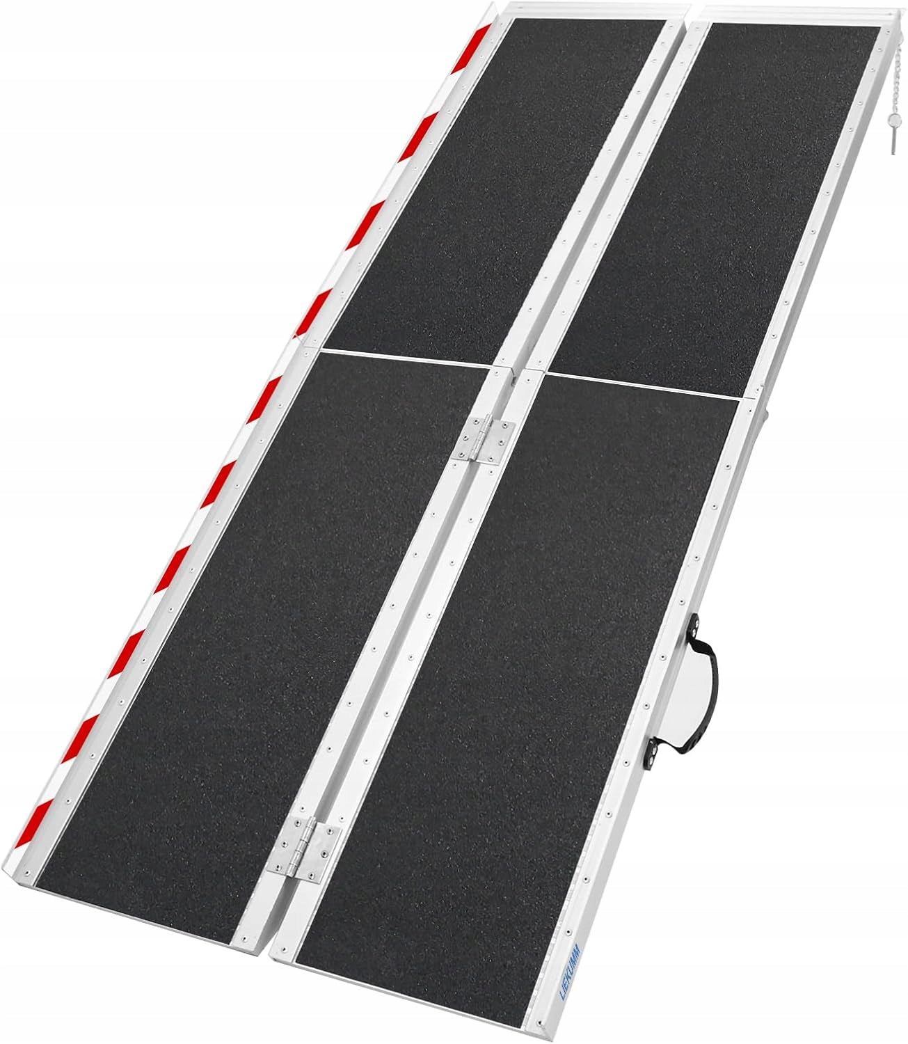 ALUMINUM RAMP WHEELCHAIRS BICYCLES STRONG FOLDING 183X74 300KG