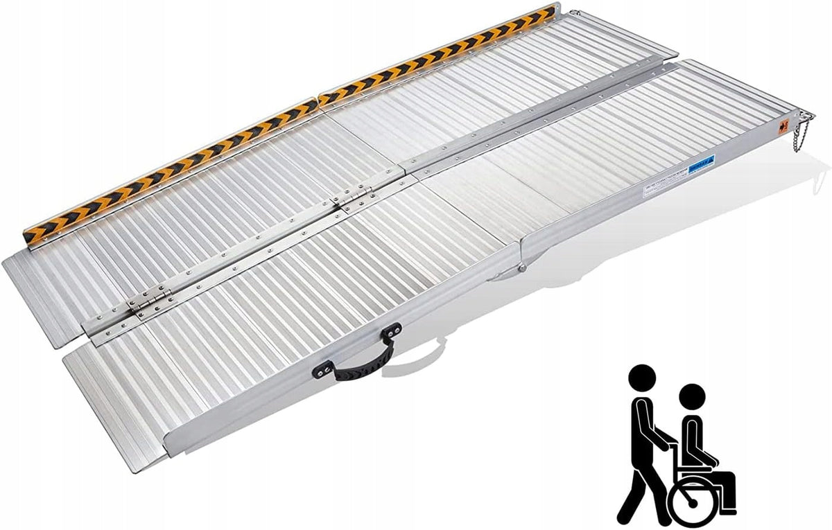 ALUMINUM THRESHOLD RAMP FOLDING FOR MOTORCYCLE STROLLERS 152X72 362KG