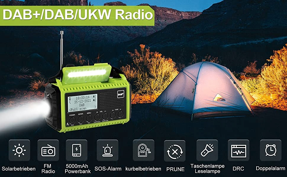 AM, DAB+, FM mesqo meu-1009 network-battery radio Brand no brand
